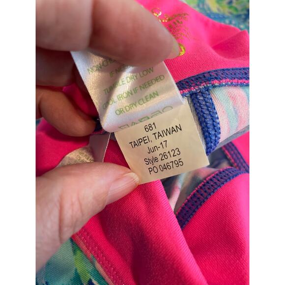 Lilly Pulitzer VGUC-Weekender Cropped Leggings Casa Del Sol Size M - Picture 6 of 7